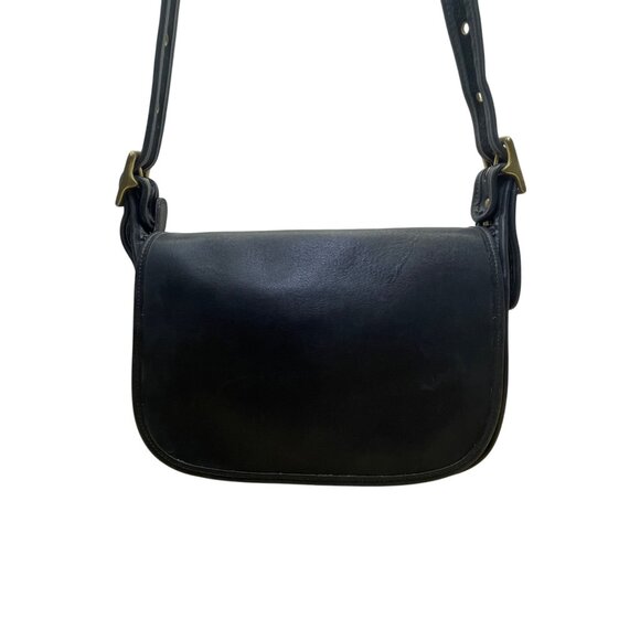 Coach Women’s Blue Leather Adjustable Strap Flap Closure Crossbody Bag - Picture 1 of 12